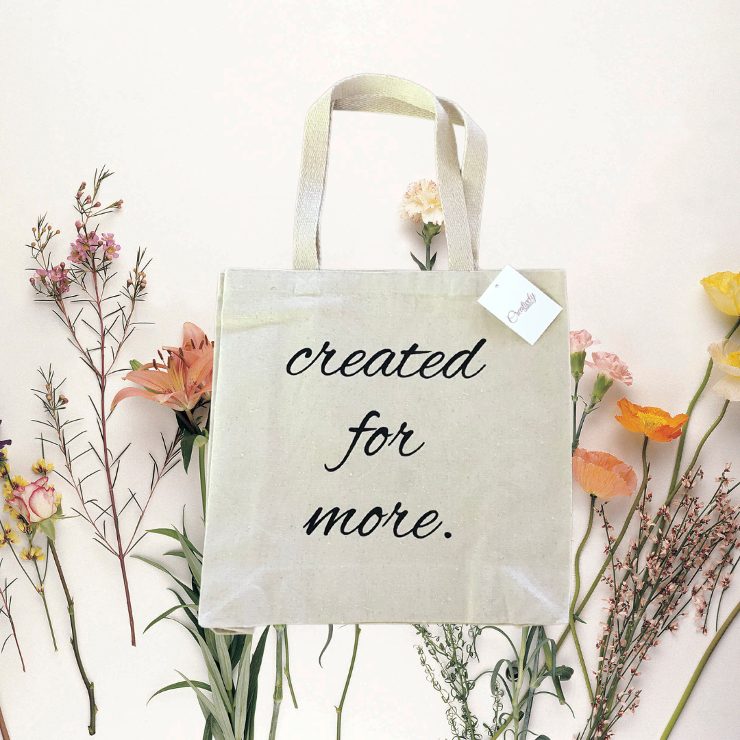 Created for More -Tote bag