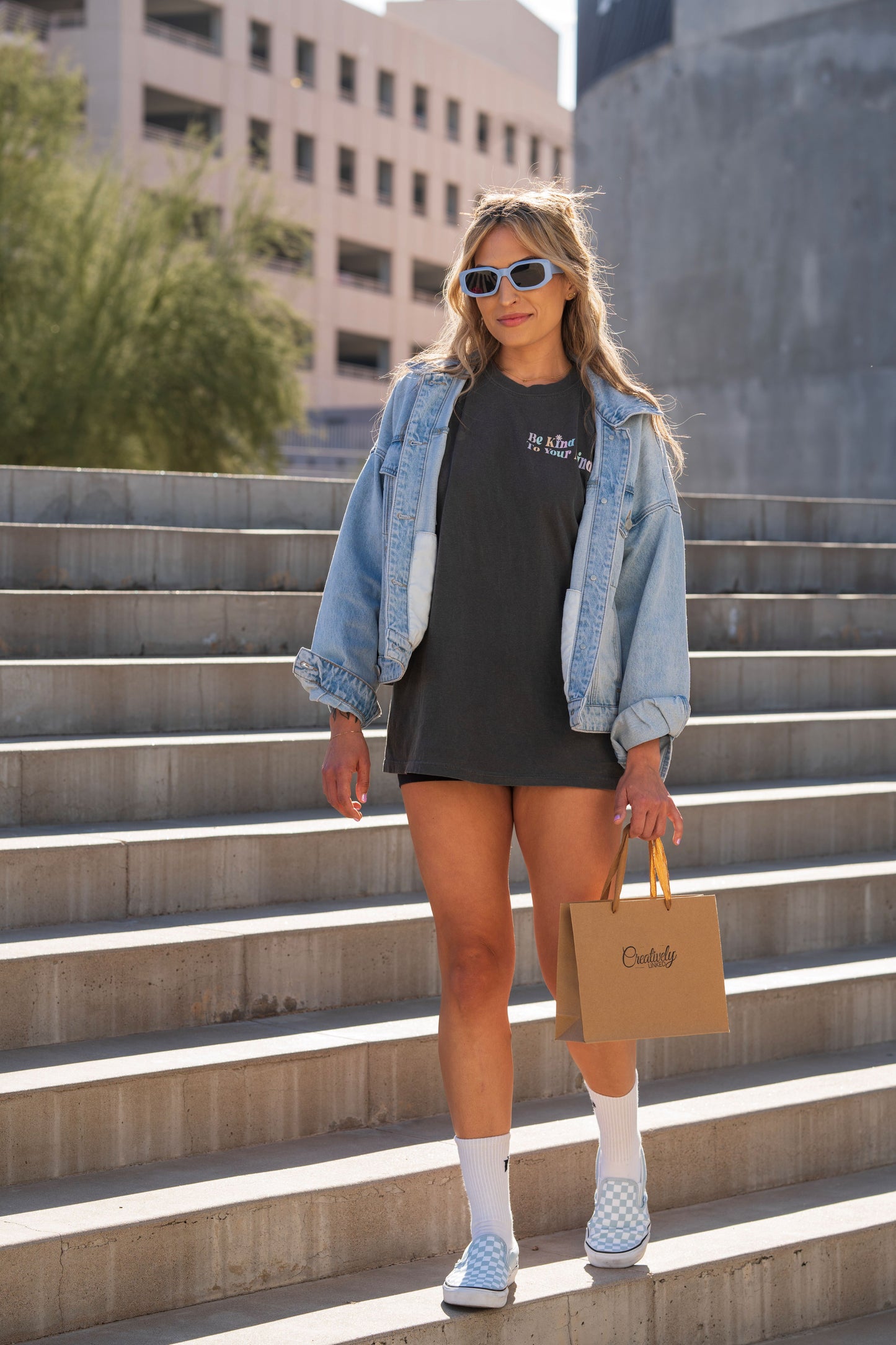 Be Kind to Your Mind oversized BF tee