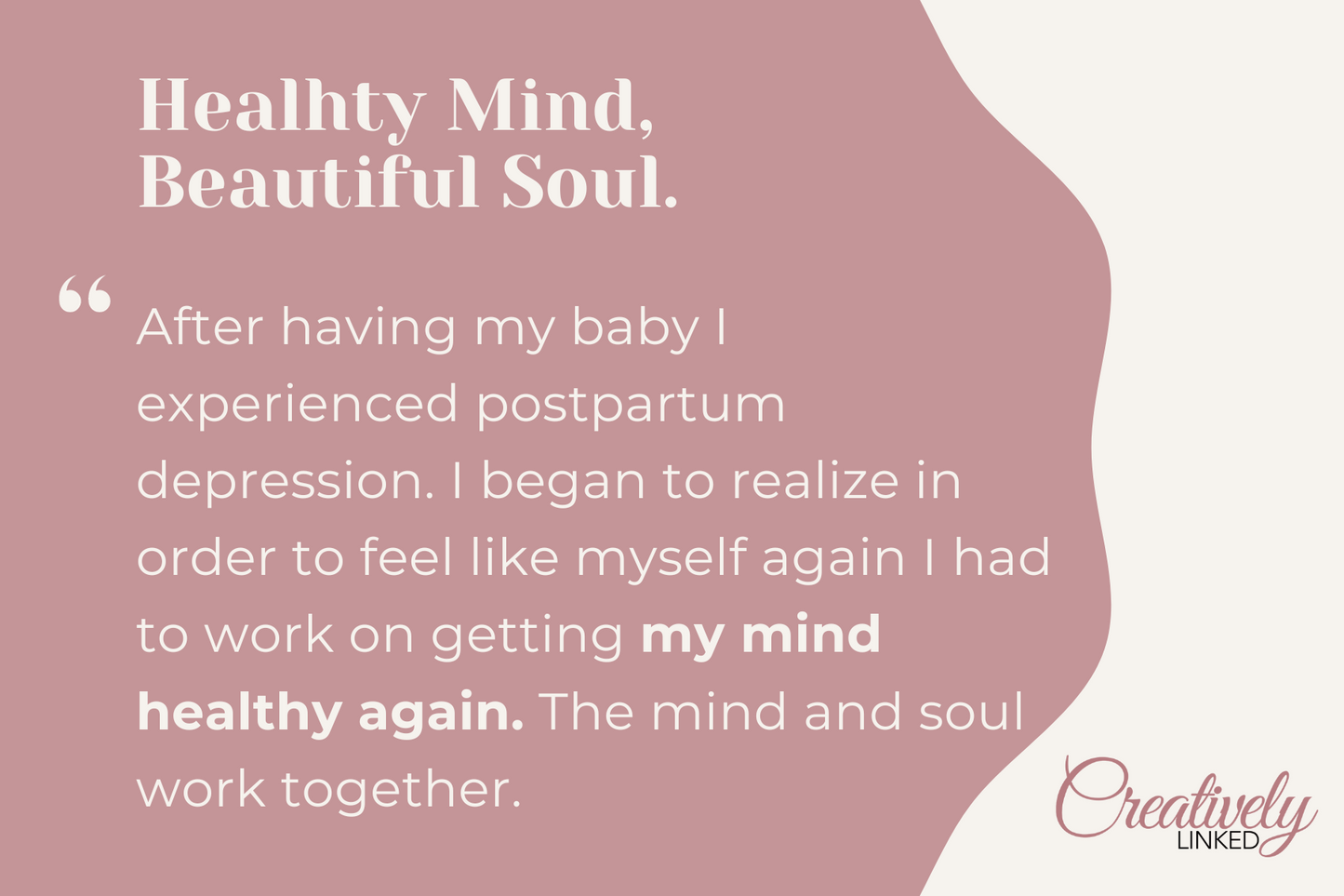 Healthy Mind Beautiful Soul - T-shirt