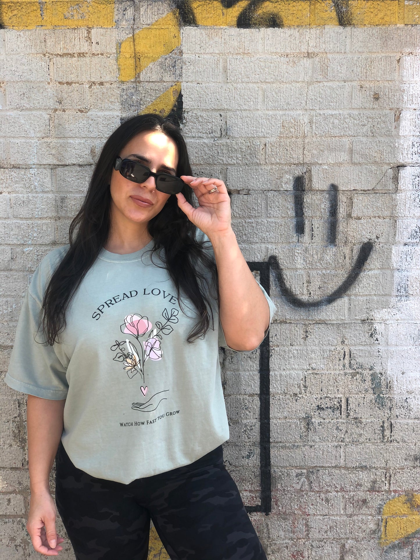 Spread Love- Oversized Boyfriend Tee