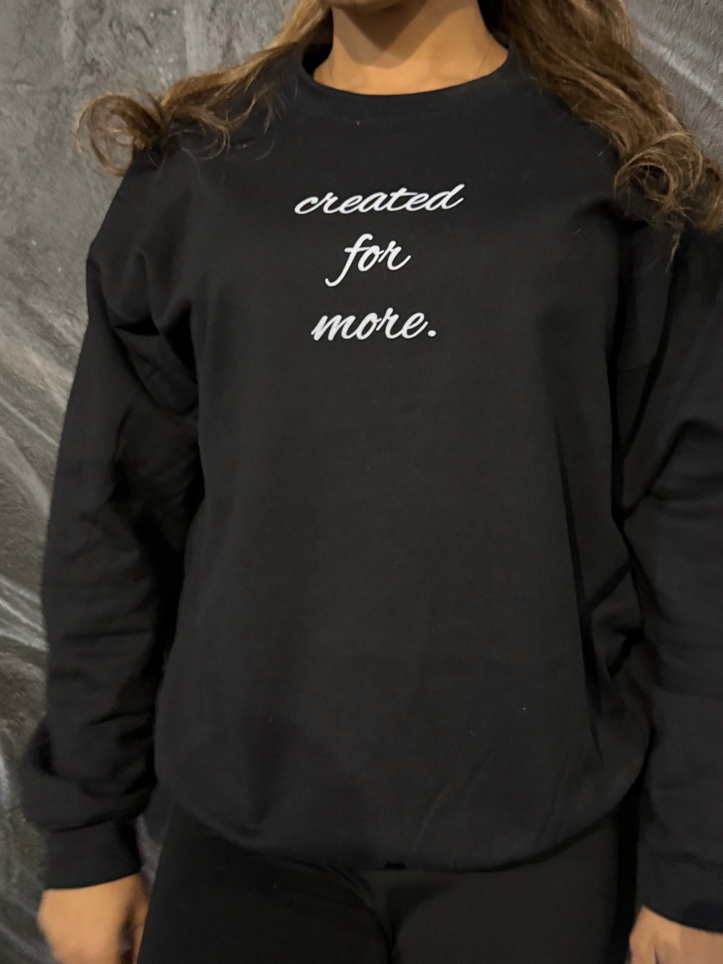 *NEW* Created for More - Crewneck Sweater- Black