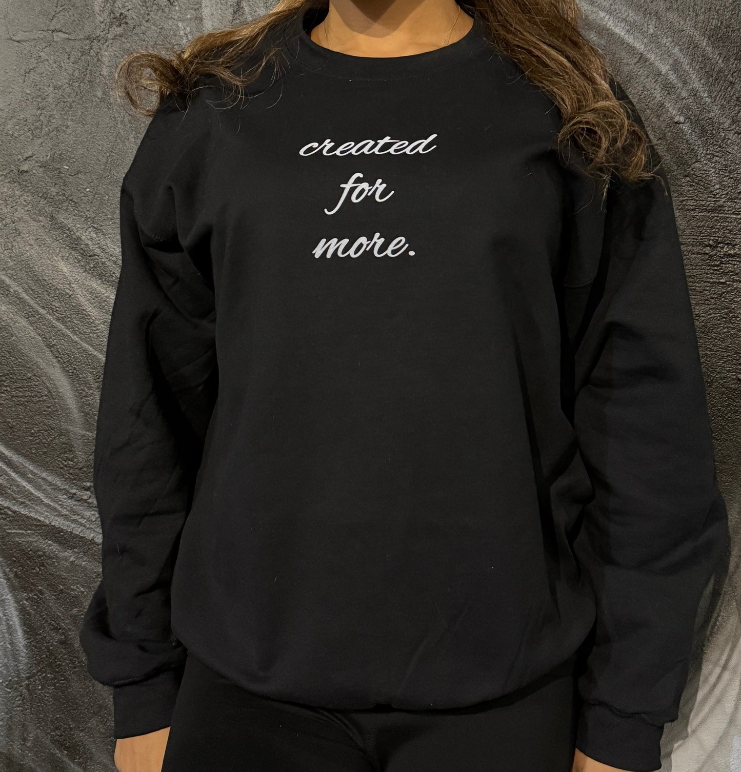 *NEW* Created for More - Crewneck Sweater- Black