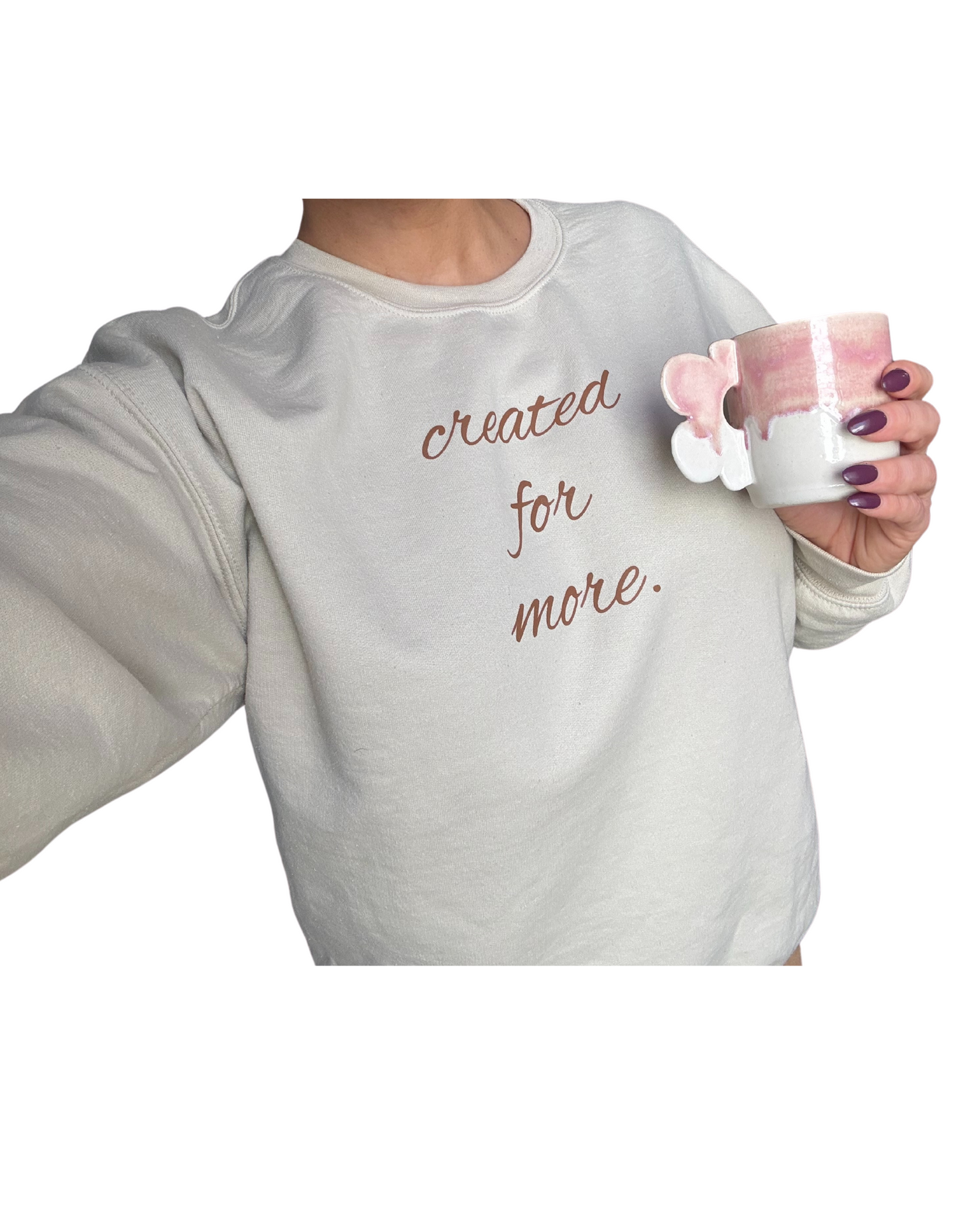 *NEW* Created for More- Crewneck Sweater- Tan